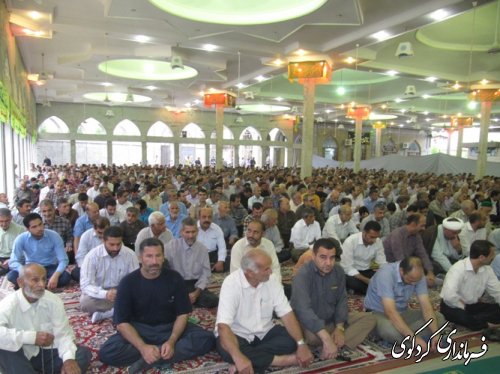 برپایی نماز عید فطر در مصلی کردکوی /تصویری