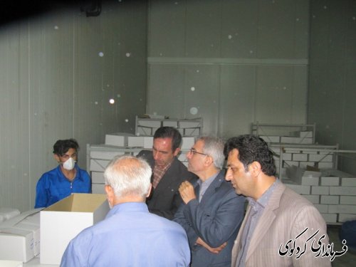بازدید فرماندار از شرکت بسته بندی میگو درکردکوی /تصویری
