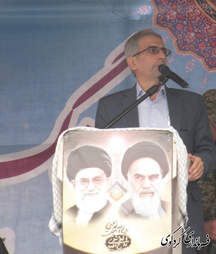 فرماندارکردکوی: تحقق مدیریت جهادی و عزم ملی در دفاع مقدس