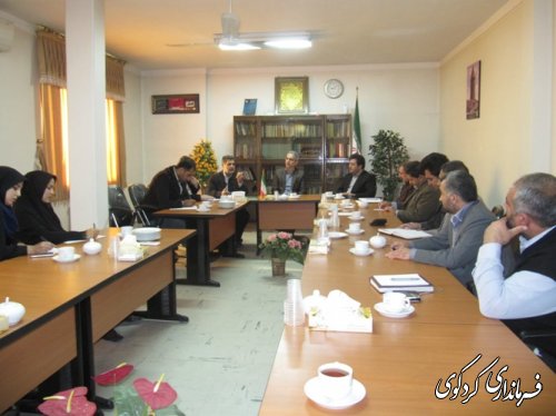 جلسه هماهنگی اعضاء ستاد ویژه استقبال از ریاست محترم جمهور با دهیاران بخش مرکزی کردکوی