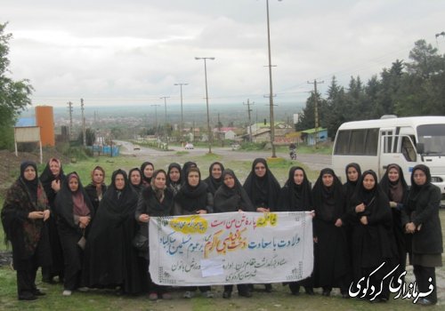 همایش پیاده روی به مناسبت روز زن در کردکوی برگزار گردید
