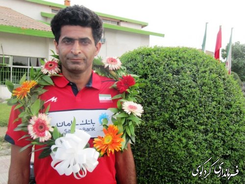 استقبال از نائب قهرمان مسابقات والیبال ساحلی ایتالیا در شهر کردکوی