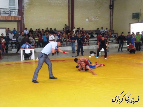مسابقات کشتی فرنگی نونهالان و نوجوانان انتخابی استان در کردکوی برگزار شد