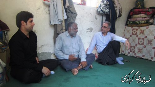 دیدار فرماندار با چند خانواده کم بضاعت شهر کردکوی