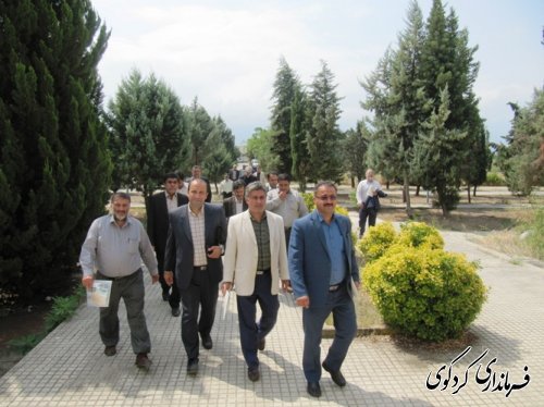 بازدید جمالی فرماندار، دکتر نظری مهر و اعضای شورای اداری شهرستان از مرکز آموزش کشاورزی کردکوی