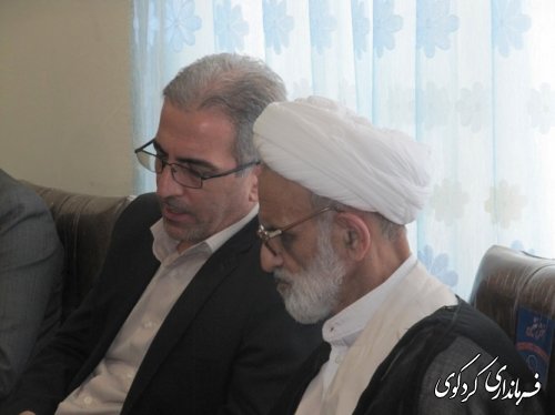 دیدار فرماندار و اعضای شورای اداری شهرستان با امام جمعه کردکوی