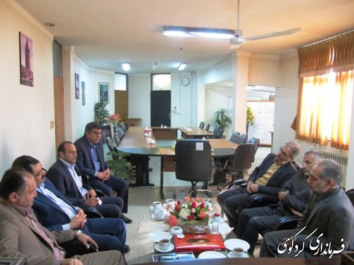 دیدار مدیرعامل توزیع برق استان با فرماندار کردکوی