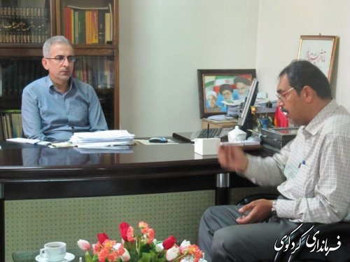 دیدار اعضای اتحادیه تاکسیرانی شهر کردکوی با فرماندار