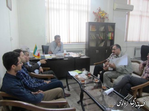 جلسه هم اندیشی چگونگی اجرایی شدن طرح هادی روستایی در شهرستان کردکوی