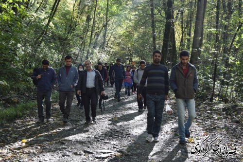 پاکسازی جنگل کردکوی با همت جوانان شهرستان