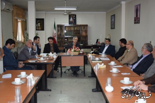 جلسه مشترک اعضای هیات اجرایی با اعضای هیات نظارت مرکز حوزه انتخابیه کردکوی تشکیل شد