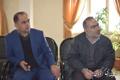 دیدار اعضای کمیته اطلاع رسانی ستاد انتخابات با فرماندار کردکوی