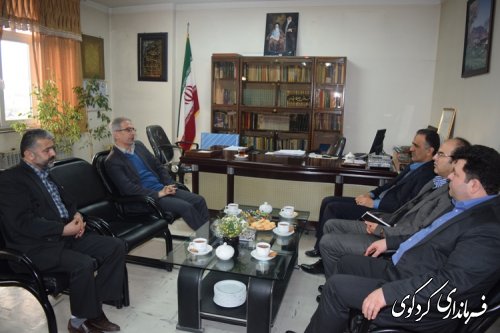 دیدار سرپرست امور شعب بانک ملی استان با فرماندار
