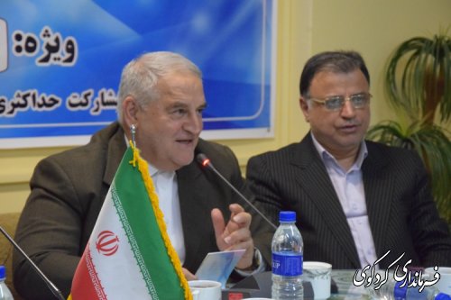 نشست گرم و صمیمی  استاندار گلستان با کارکنان و دست اندرکاران برگزاری انتخابات کردکوی