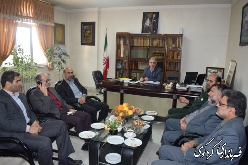 دیدار مدیر کل ثبت احوال استان با فرماندار کردکوی