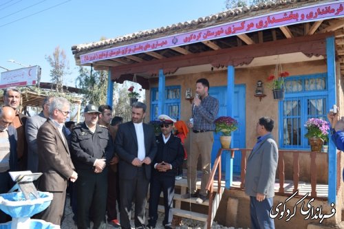 گزارش تصویری از حضور فرماندار از افتتاح کمپ نوروزی النگ