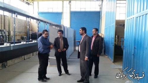 بازدید احمدی معاون فرماندار از دو واحد تولیدی در کردکوی