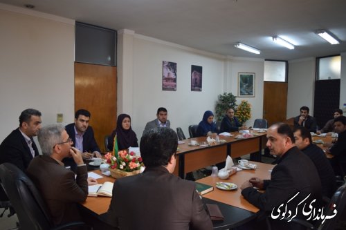 جلسه  هماهنگی کارکنان و  اعضای ستاد انتخابات کردکوی