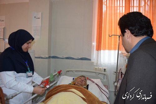عیادت  معاون فرماندار کردکوی از بیماران دیالیزی شهرستان کردکوی