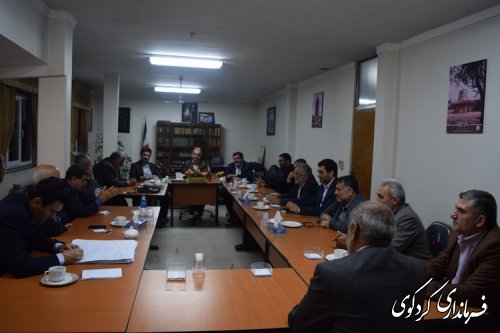 نشست صمیمی اعضای هیات های اجرایی، نظارت و بازرسی با فرماندار کردکوی