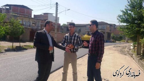 بخشدار مرکزی کردکوی : روکش آسفالت روستای یساقی با اعتباری بالغ بر 1000میلیون ریال در حال اجراست