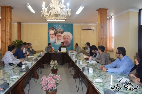 جلسه کارگروه ساماندهی پسماندهای خانگی و صنعتی شهرستان کردکوی