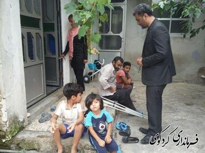 بازدید سرزده بخشدار مرکزی از خانواده تحت پوشش کمیته امداد امام خمینی (ره)