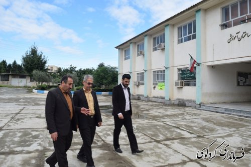 بازدید فرماندار کردکوی از روند برگزاری آزمون سراسری 95