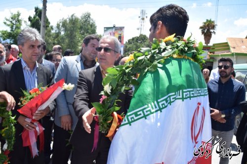 استقبال فرماندار کردکوی از ورزشکار المپیکی