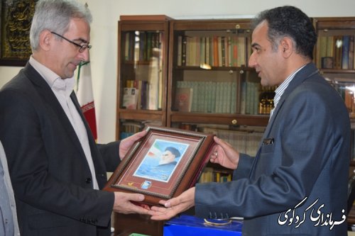 دیدار مدیرکل پست استان گلستان با فرماندار کردکوی