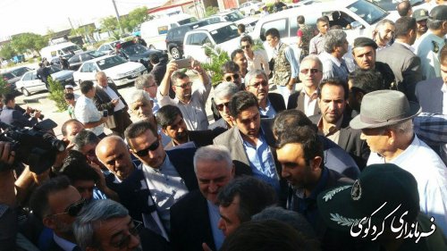 حضور فرماندار کردکوی در مراسم استقبال از وزیر کشور در بندرترکمن (تصویری )