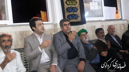 حضور فرماندار در جمع عزاداران حسینی شهرستان