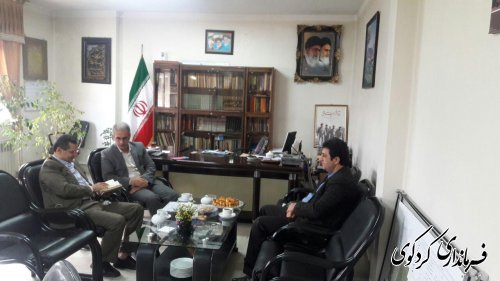 دیدار مدیر عامل کانون حمایت از بیماران سرطانی و صعب العلاج استان گلستان با فرماندار کردکوی