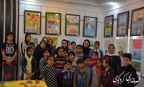 گشایش نمایشگاه طراحی،نقاشی و نقاشی کودک در نگارخانه اداره فرهنگ ارشاد اسلامی کردکوی