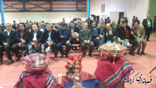 حضور فرماندار و بخشدار کردکوی در دهمین جشنواره بین المللی اقوام گلستان 