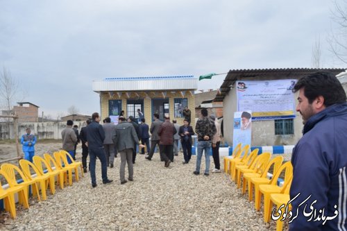  مخزن 500 متر مکعبی روستای یساقی شهرستان کردکوی افتتاح شد