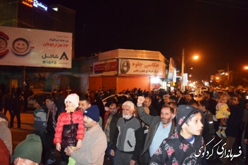 حضور فرماندار در جشن انقلاب مسجد جامع شهرکردکوی