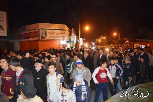 حضور فرماندار در جشن انقلاب مسجد جامع شهرکردکوی