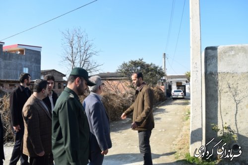اجرای طرح شهید شوشتری در یکی از نقاط محله ولاغوز کردکوی