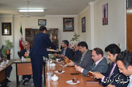 تبریک نوروزی  مدیر عامل آب منطقه ای استان و هیات همراه به فرماندار کردکوی