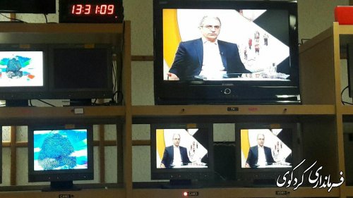 حضور جمالی فرماندار کردکوی در برنامه انتخابات 5 &  12  سیمای گلستان