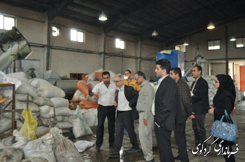 بازدید فرماندار از دو کارخانه فعال درشهرک صنعتی کردکوی 