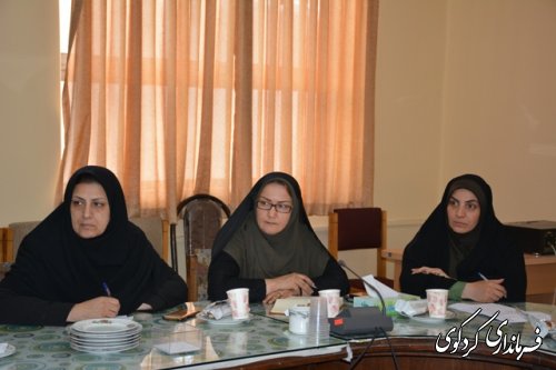 جلسه کارگروه اموربانوان به مناسبت برزگداشت هفته  عفاف و حجاب تشکیل شد 