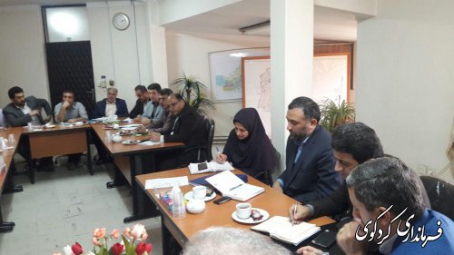  جلسه فوق العاده  اشتغال شهرستان کردکوی برگزار گردید 