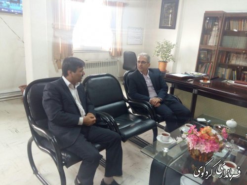 دیدار حمیدی مدیرکل امور شهری و شوراها با جمالی فرماندار کردکوی 