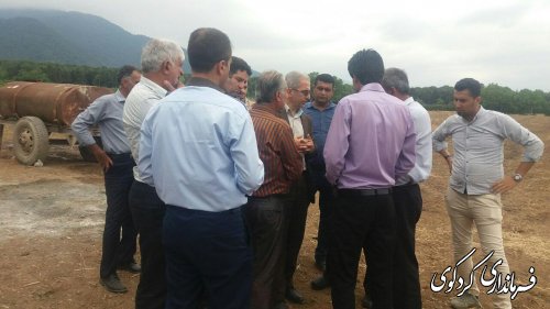 بازدید جمالی فرماندار  از مکانهای تاریخی روستای گردشگری سرکلانه کردکوی