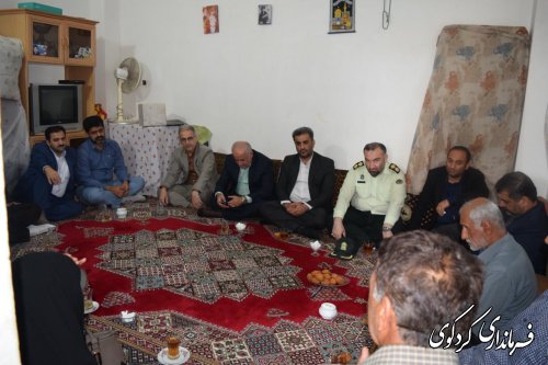 دیدار فرماندار با خانواده شهید و جانباز دفاع مقدس