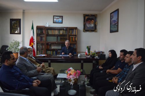 دیدار دهیار و اعضای شورای اسلامی  مهترکلاته با جمالی فرماندار کردکوی 