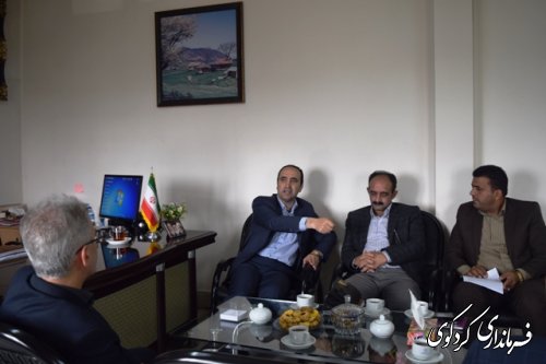 دیدار رییس مرکز اموزش و تحقیقات جهاد کشاورزی استان با جمالی فرماندار کردکوی,