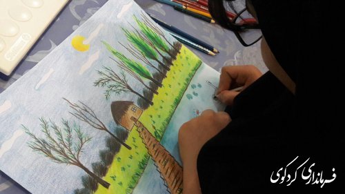 مسابقه نقاشی کودکان در تالار ارشاداسلامی کردکوی برگزار شد